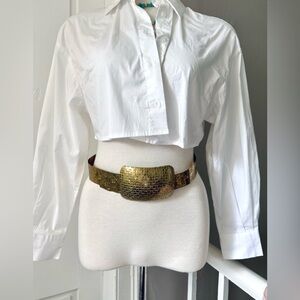 Vintage solid brass belt